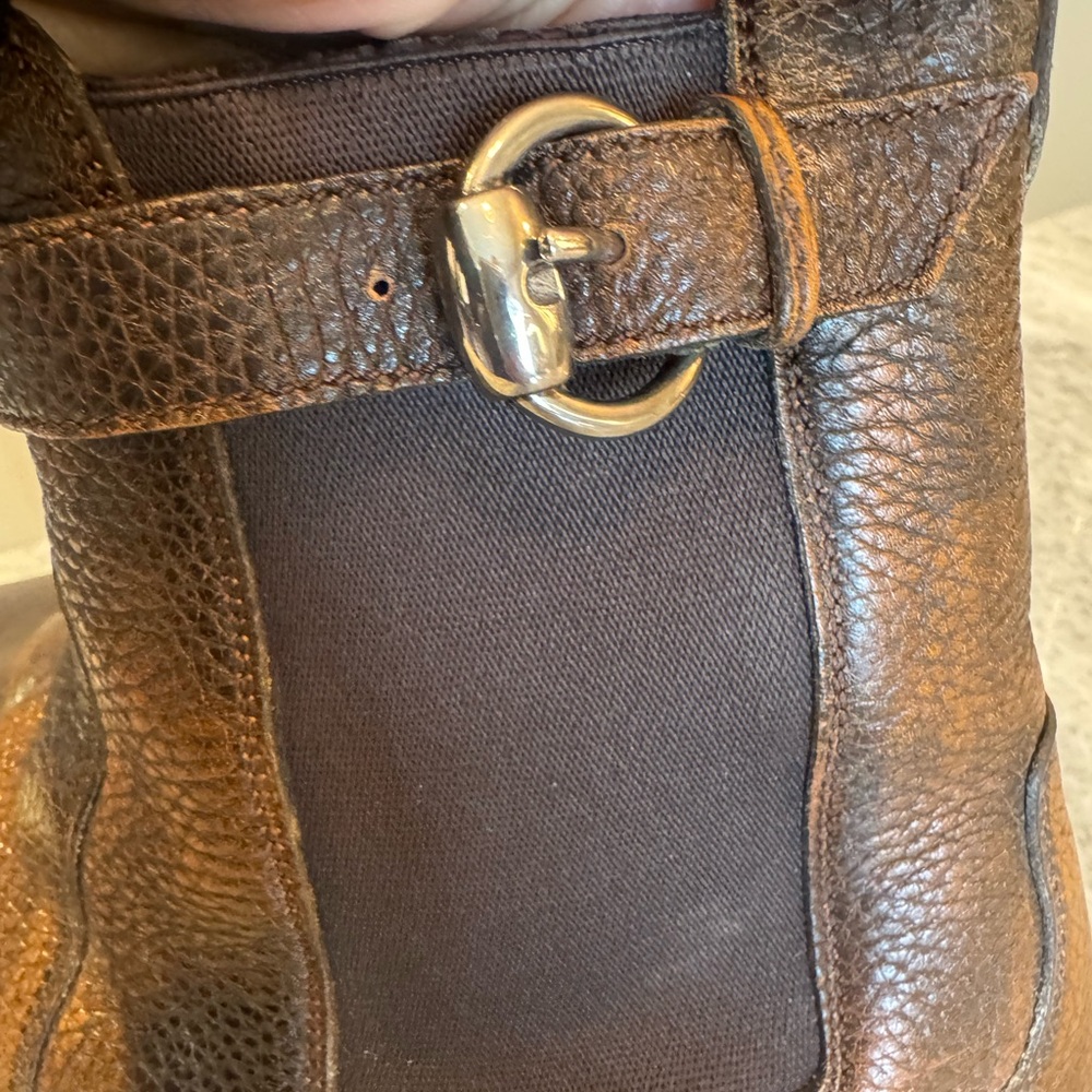Gucci Mens Brown Leather Ankle Boots Mens size 12 (U.S.).  Italy size 11. - Picture 7 of 9